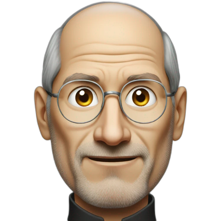 inexpressive Steve Jobs emoji