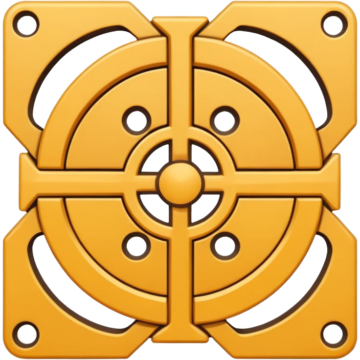 flat chakana symbol with no gradients emoji