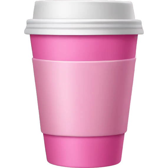 pink coffee cup emoji