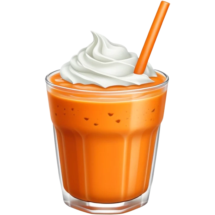 Thai tea smoothie emoji