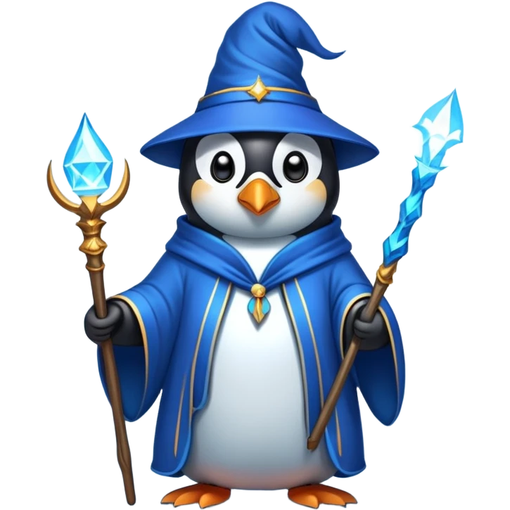 Penguin Wizard emoji