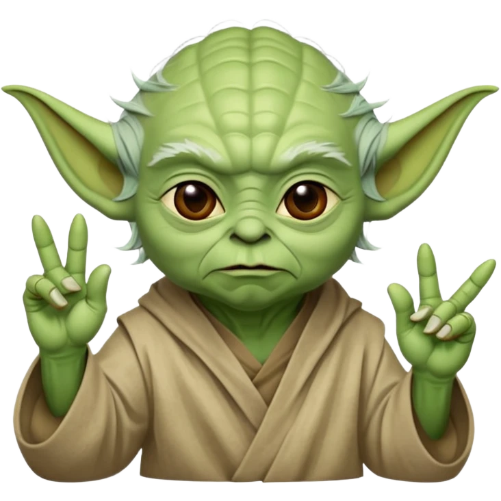 Yoda qui fait le signe jul  emoji