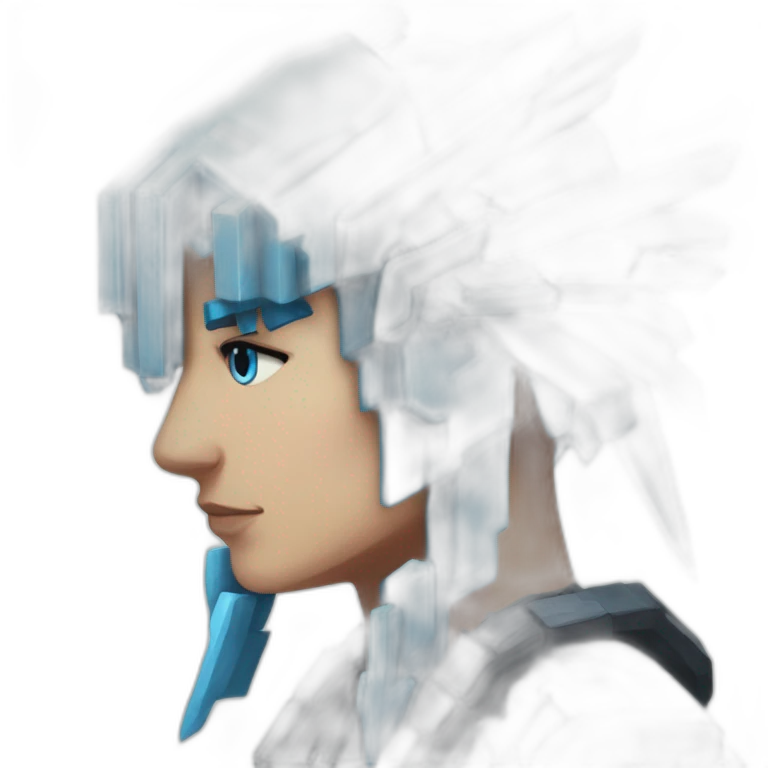 Minecraft Articuno Cyberpunk Head emoji