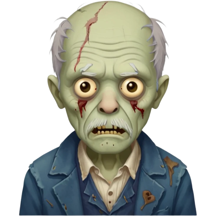 parisian zombie old man emoji