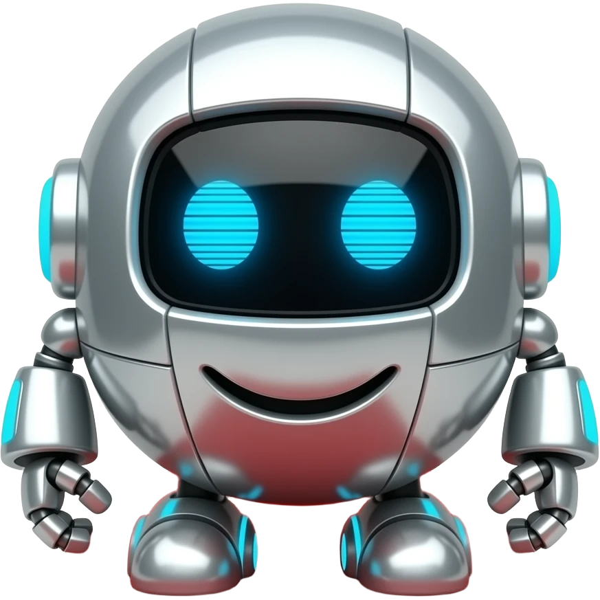 Cute robot car emoji