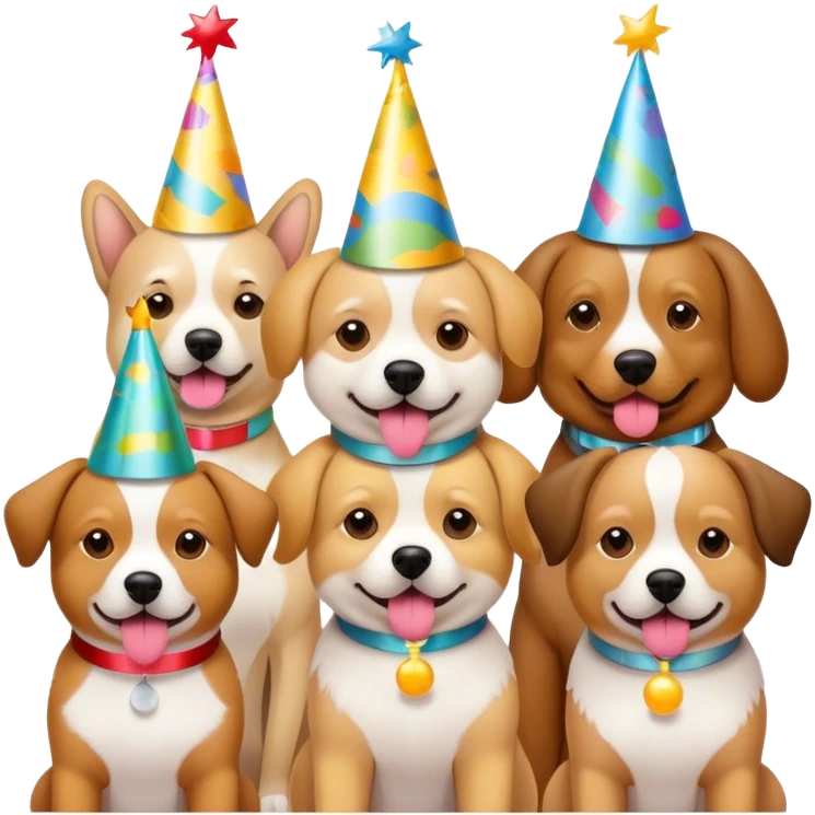 Party dogs  emoji