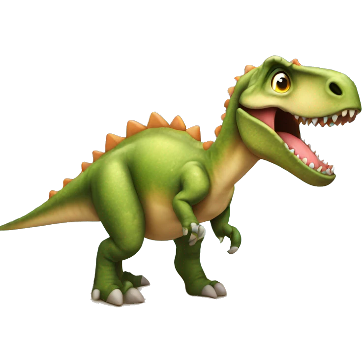 dinosaur on beach emoji