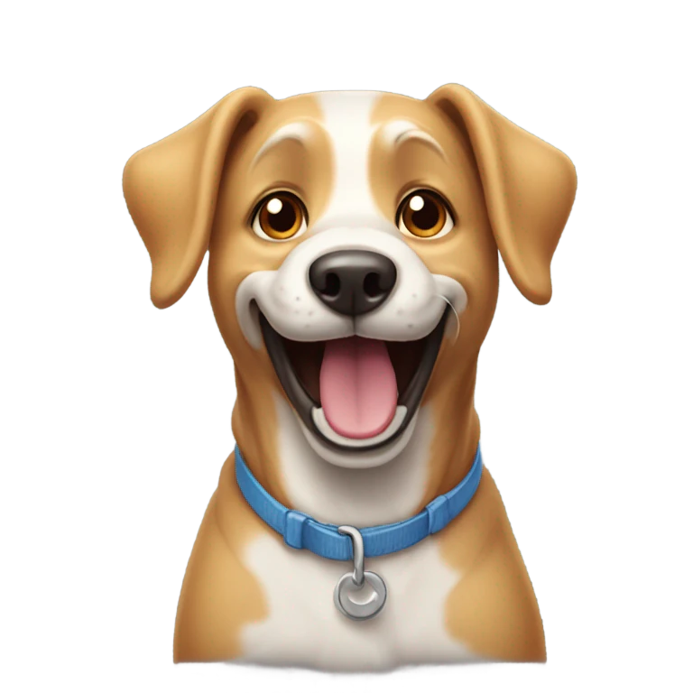 Happy dog emoji