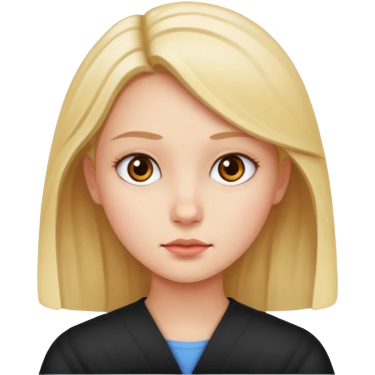 Girl judging someone emoji