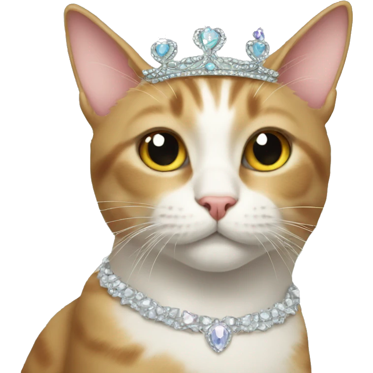 Cat with tiara emoji