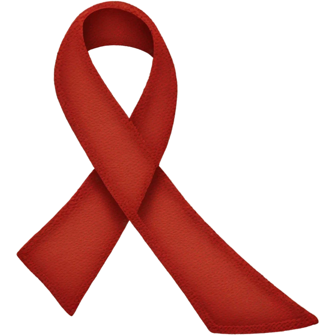 HIV awareness ribbon emoji