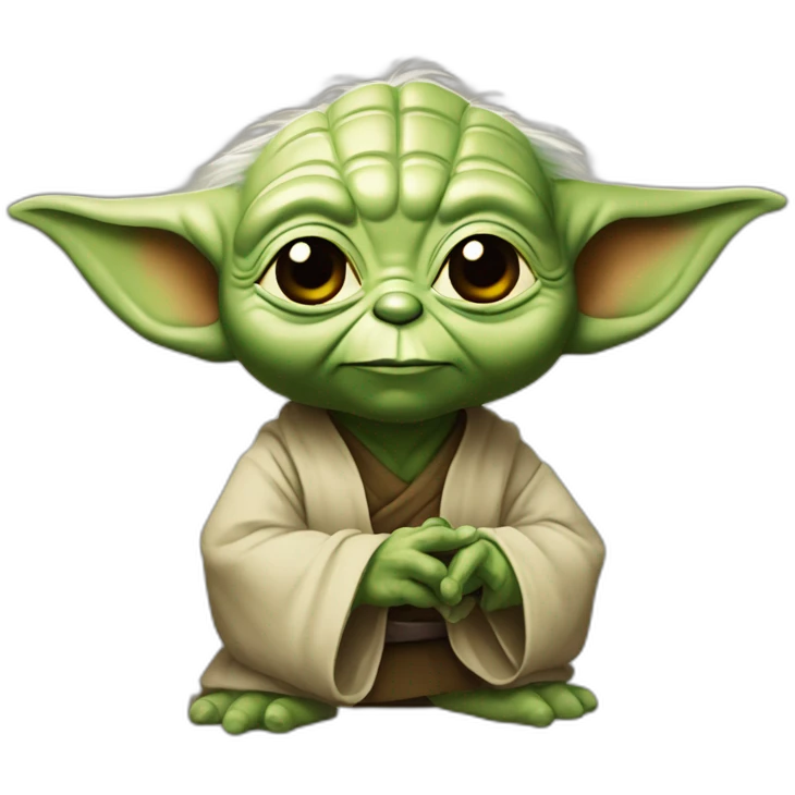 Yoda buvant de la biere emoji
