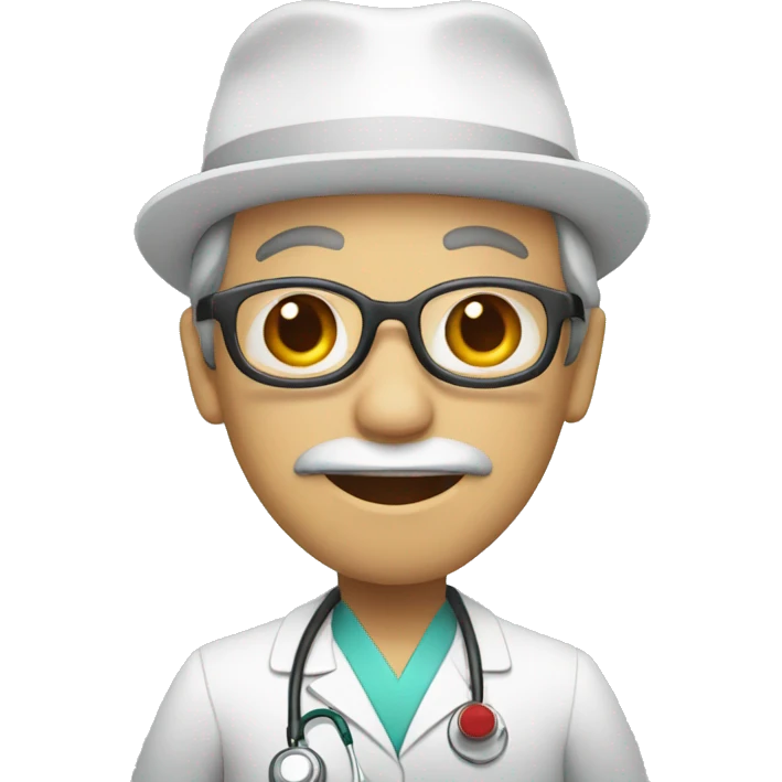 Singe docteur emoji