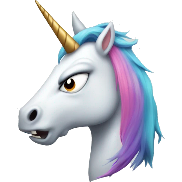 angry unicorn emoji