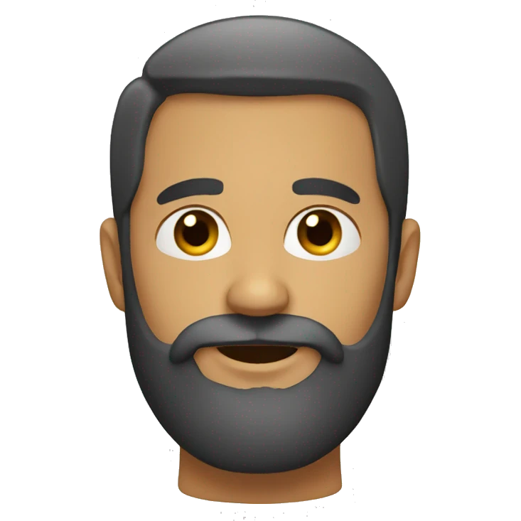 just a beard emoji