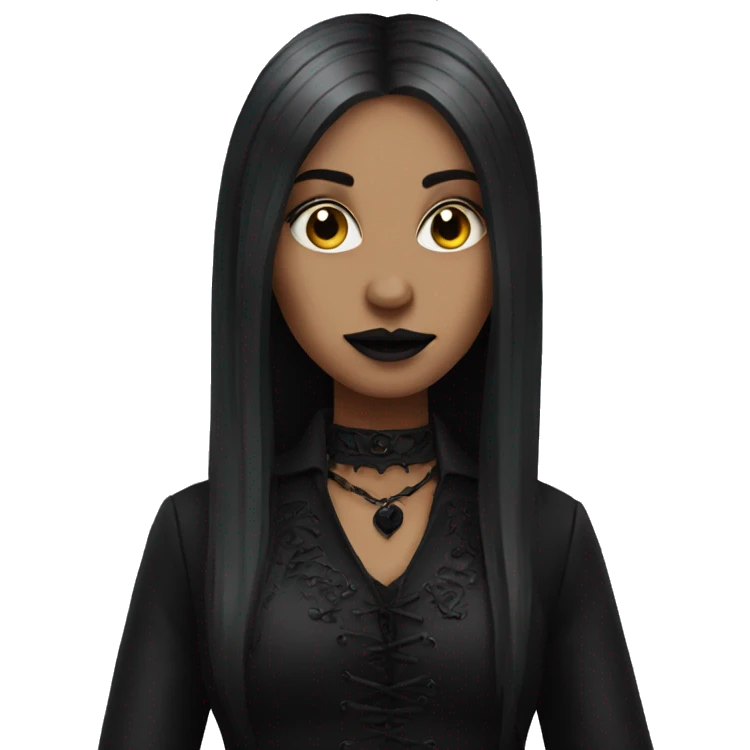 Goth lady  emoji