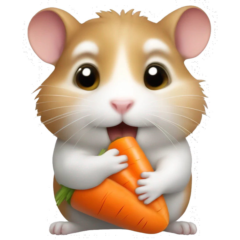 hamster eating carrot emoji
