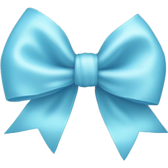 baby blue bow  emoji