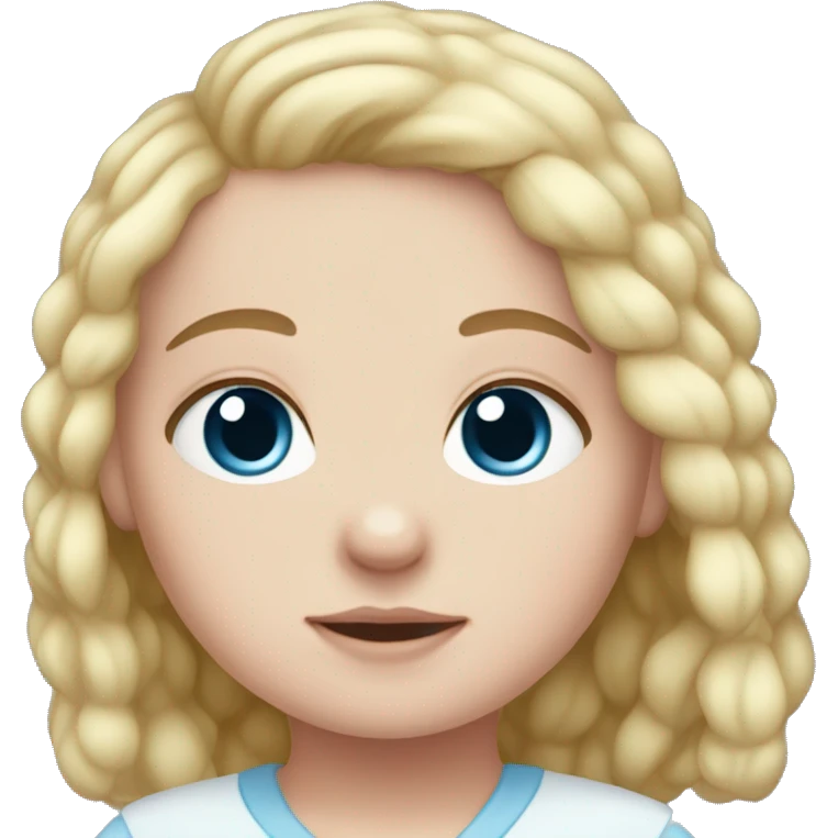 newborn white girl with blue eys emoji