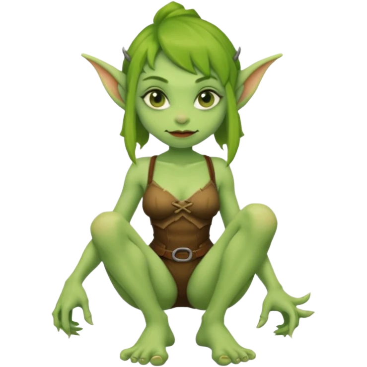 Shortstack, goblin girl, sexy feet emoji
