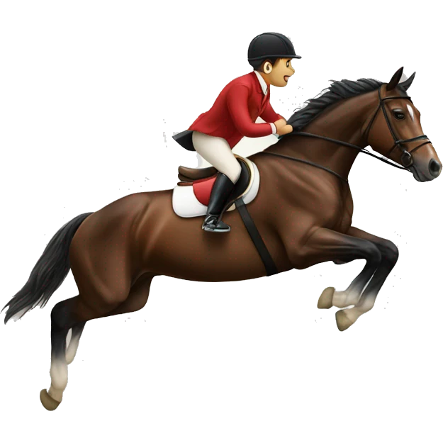 Horse jumping emoji