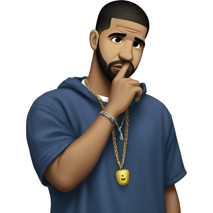 rapper drake sad emoji