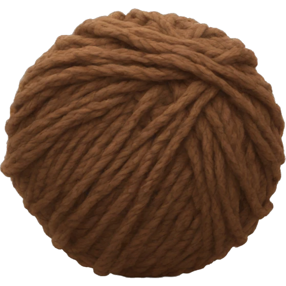 ball of brown yarn emoji