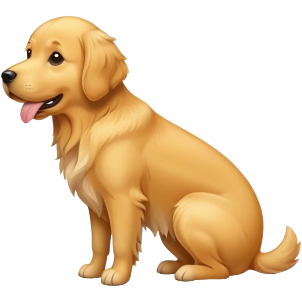 Dog pooping emoji