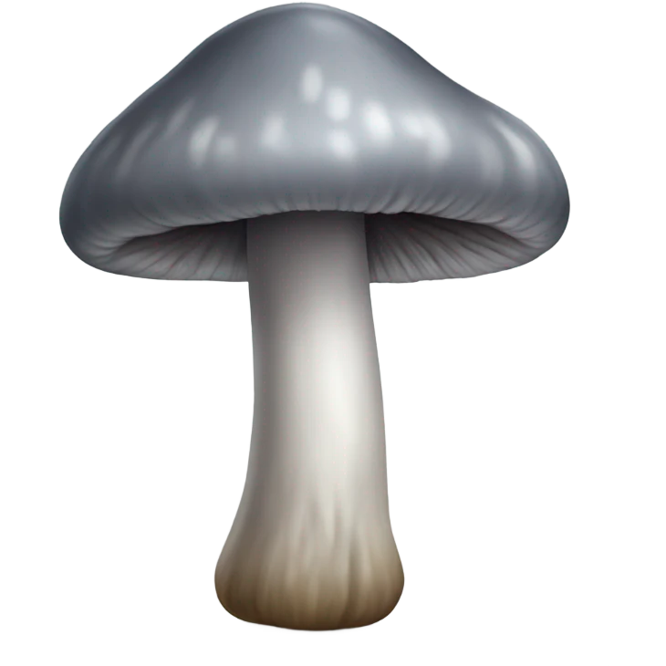 grey mushroom emoji