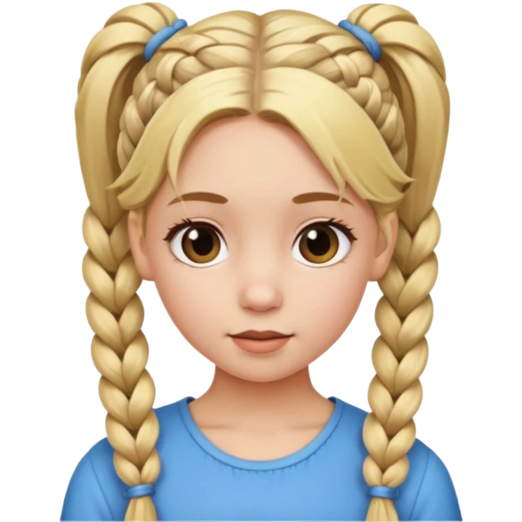 braided pig blonde emoji