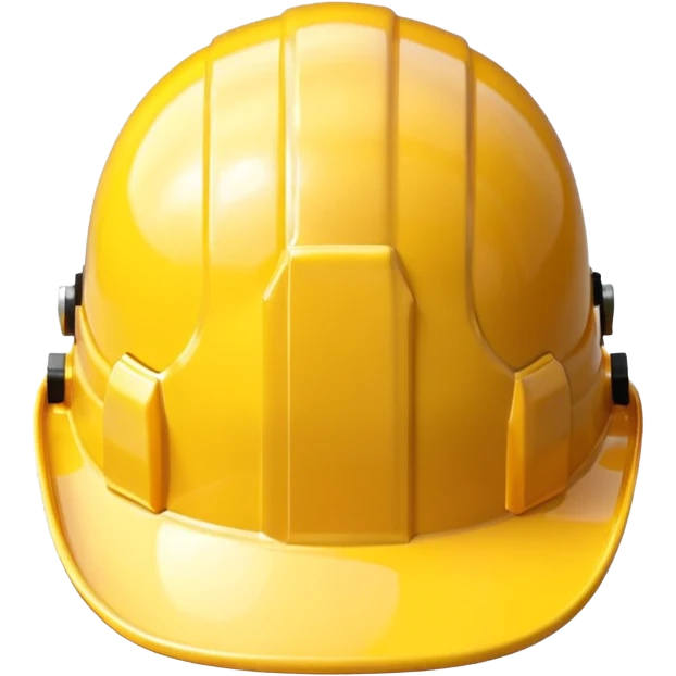 construction hat without guy, front facing transparent emoji