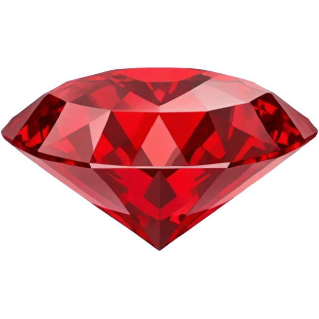 Red diamond with "RED" written on its front emoji