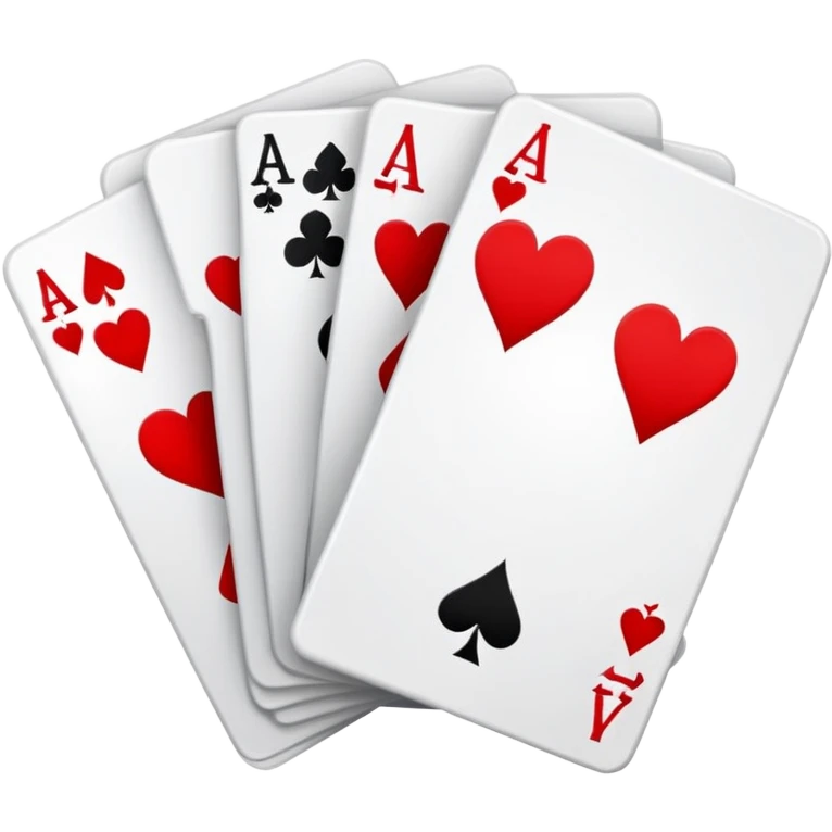 Two playing cards one being the 7 of hearts the other the 4 of spades emoji