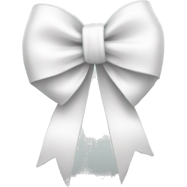 White bow emoji