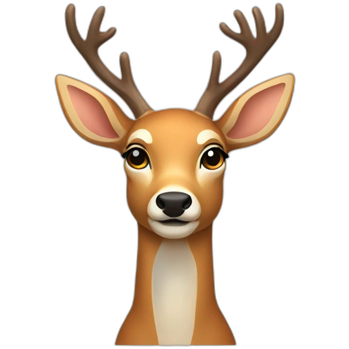 New Year's deer emoji