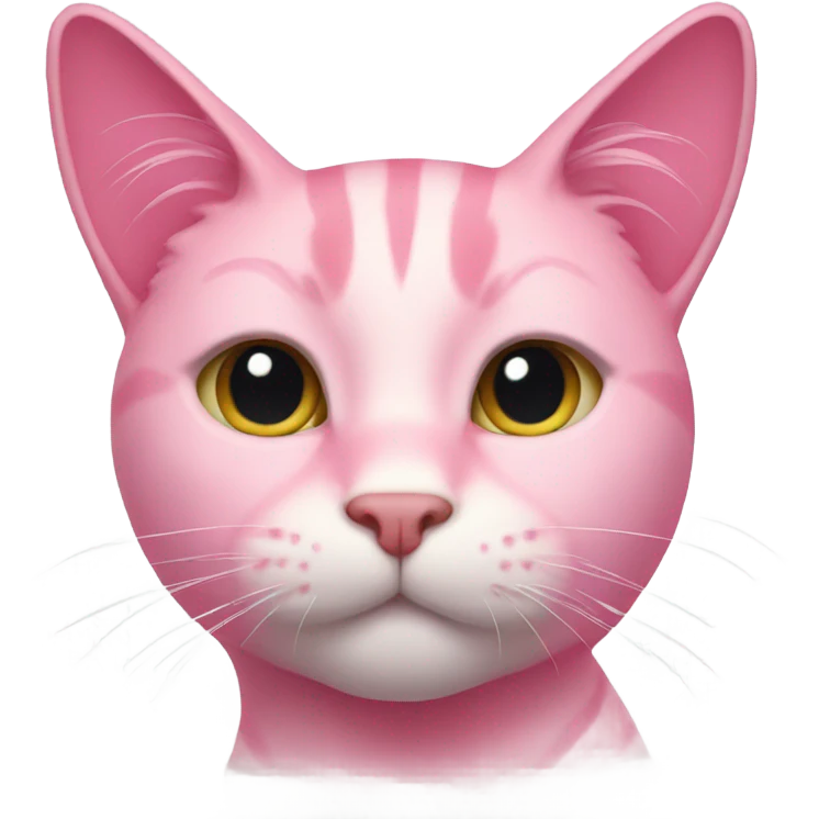 Pink cat emoji