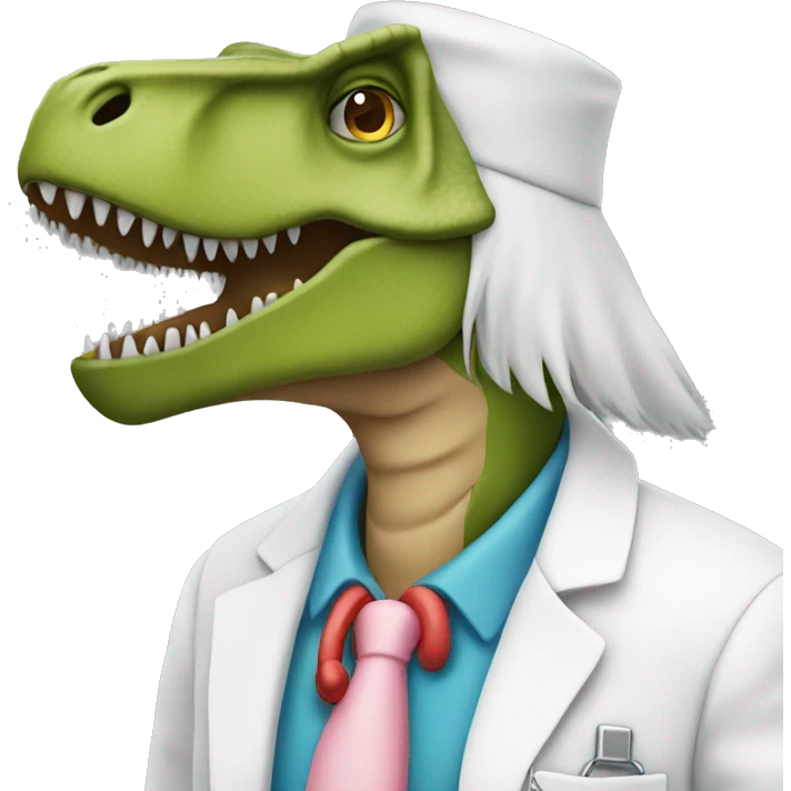 t=rex doctor for coloring emoji