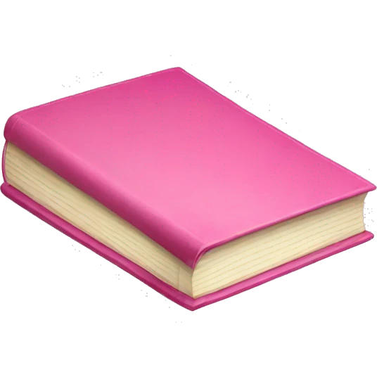 Pink book emoji