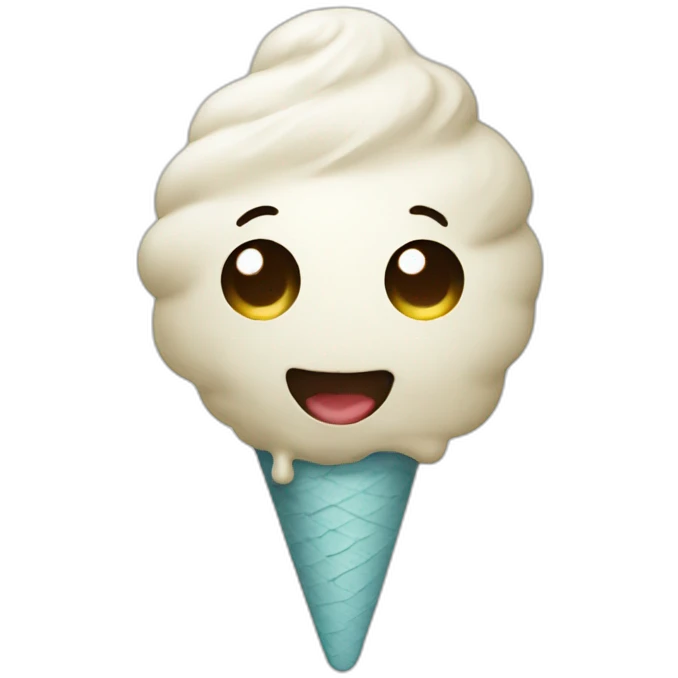 Mono con helado emoji