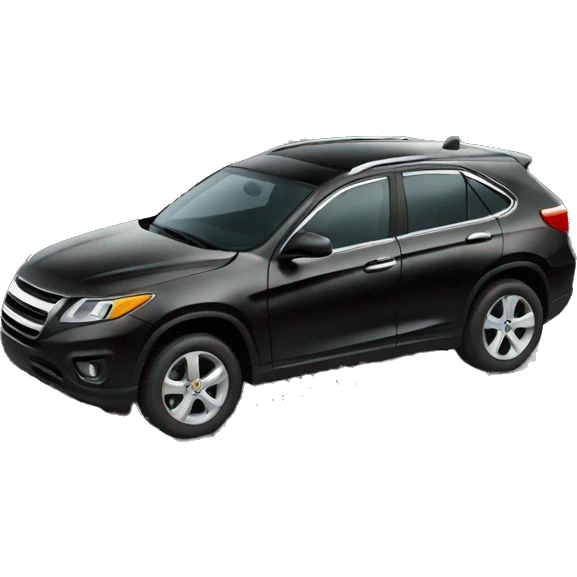 Black crossover car emoji