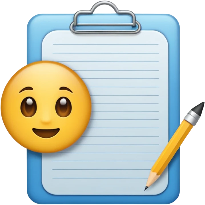 test completion sheet emoji