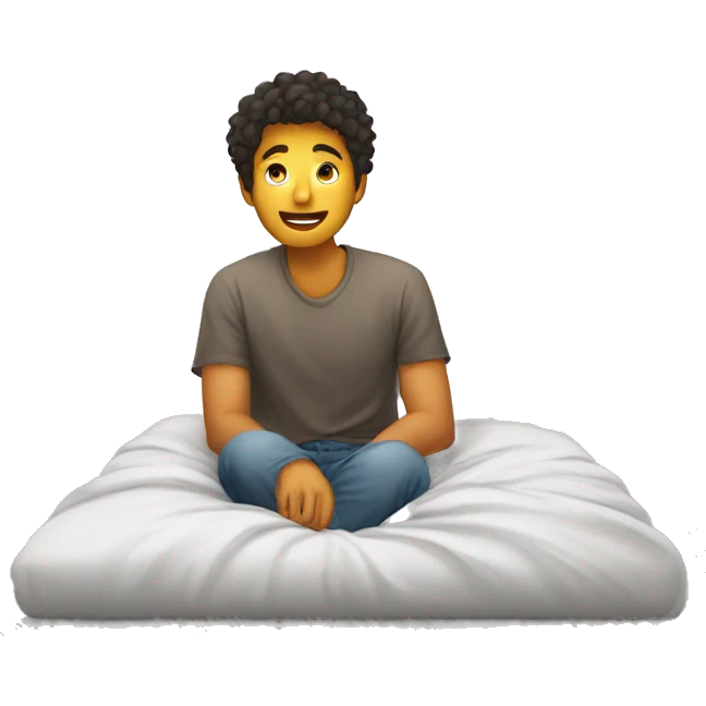 A student waking up in his hostel  emoji