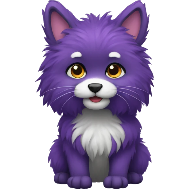Purple furry emoji