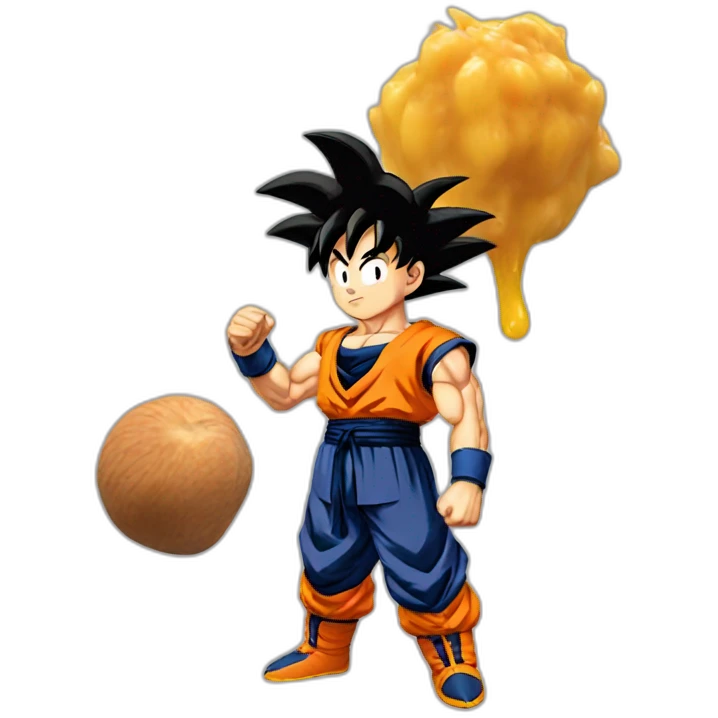 does goku clean nuts? emoji