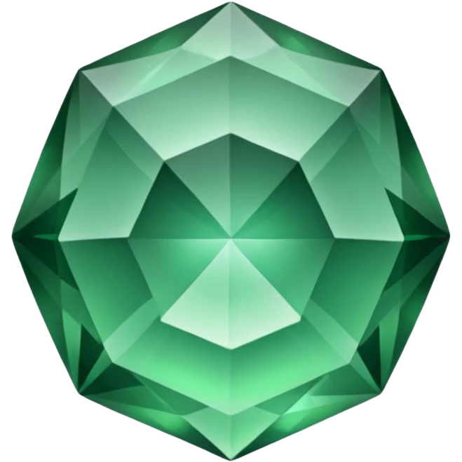 crystal green gem emoji