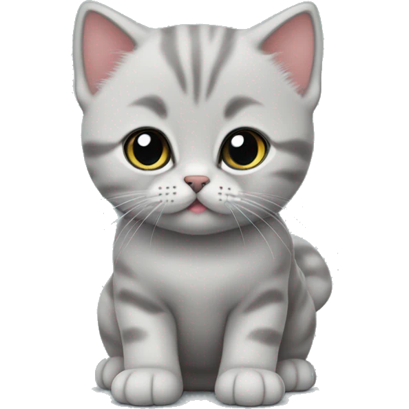 Cute British shorthair kitten  emoji