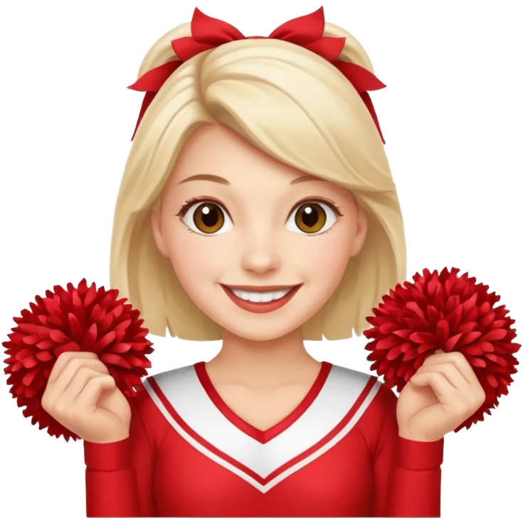 create an emoji of a cheerleader head to foot emoji