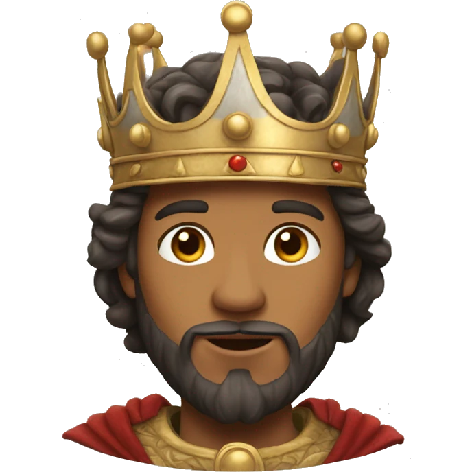 King peter from Narnia with crown on his head emoji