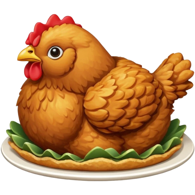 Fried chicken emoji