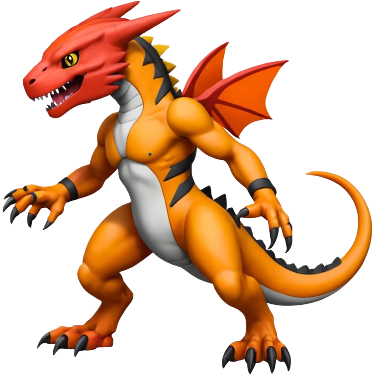Greymon-Guilmon-Agumon-Pokémon-Digimon-Fakémon-fusion-hybrid-creature emoji